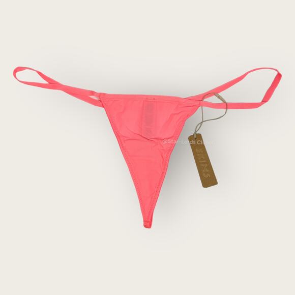 SKIMS Underwear Bundle | 2X Plus Size | T String Thong Violet Pink Neon Bright - Picture 4 of 7